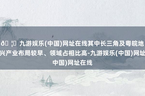 🦄九游娱乐(中国)网址在线其中长三角及粤皖地区新兴产业布局较早、领域占相比高-九游娱乐(中国)网址在线