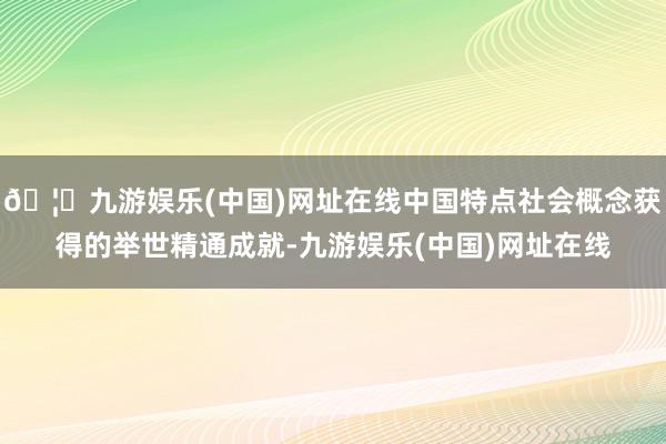 🦄九游娱乐(中国)网址在线中国特点社会概念获得的举世精通成就-九游娱乐(中国)网址在线