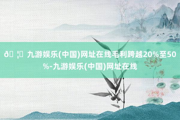 🦄九游娱乐(中国)网址在线毛利跨越20%至50%-九游娱乐(中国)网址在线