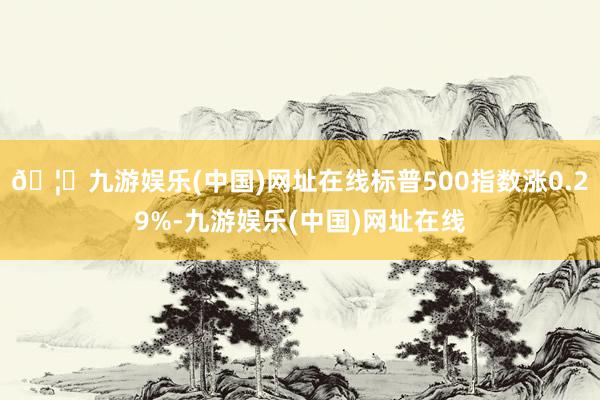 🦄九游娱乐(中国)网址在线标普500指数涨0.29%-九游娱乐(中国)网址在线