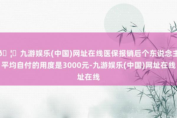 🦄九游娱乐(中国)网址在线医保报销后个东说念主平均自付的用度是3000元-九游娱乐(中国)网址在线